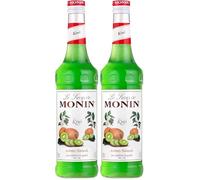 MONIN Premium Kiwi Syrup 700ml for Cocktails and Mocktails. Vegan-Friendly, Allergen-Free, 100% Natural Flavours and Colourings (Pack of 2)