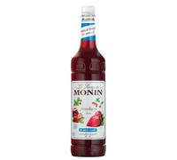 MONIN Premium No Added Sugar Strawberry Syrup 1L - Natural Flavours for Lemonades, Cocktails, Mocktails, Milkshakes, and More - Low Calorie, Vegan and Allergen-Free