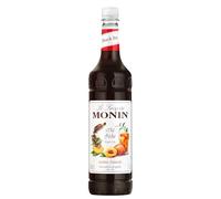 MONIN Premium Peach Tea concentrate 1L for Hot and Iced Teas. Vegan-Friendly, Allergen-Free, 100% Natural Flavours and Colourings