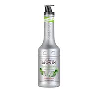MONIN Granny Smith Apple Fruit Mix Puree 1L for Cocktails, Smoothies and Frappes. Vegan-Friendly, Allergen-Free, 100% Natural Flavours. 2-in-1 Apple Puree and Sugar Syrup Hybrid