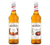 MONIN Premium Praline Syrup 1 L & Premium Cream Brulee Syrup 1 L