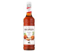 MONIN Premium Pumpkin Spice Syrup 1L, for Coffees, Frappes and Hot Drinks | 100% natural flavours and colourings, vegan-friendly, allergen-free, latte creation, cocktail mixer, bar and cafe essential