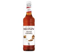 Monin Premium Salted Caramel Syrup for Coffee & Cocktails – 1 L