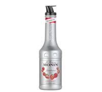 MONIN Strawberry Fruit Mix Puree 1L for Cocktails, Smoothies and Mocktails. Vegan-Friendly, Allergen-Free, 100% Natural Flavours and Colourings. 2-in-1 Strawberry Puree and Sugar Syrup Hybrid