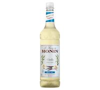 Monin Premium Vanilla Sugar Free Syrup 1L For Coffee And Cocktails VeganFri