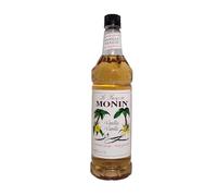 MONIN Premium Vanilla Syrup 1L for Coffee and Cocktails. Vegan-Friendly, Allergen-Free, 100% Natural Flavours and Colourings
