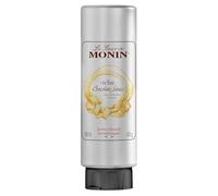MONIN Premium White Chocolate Sauce 500ml, Foodservice Squeeze Bottle | For frappes, desserts and hot chocolates, drizzle topping and garnish, rich indulgent flavour, cafe and dessert favourite