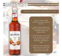 Monin Pumpkin Spice Syrup (1L) Syrups and Cordials