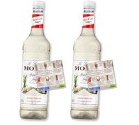 Monin Pure Cane Sugar Coffee Syrup 1L for Coffee and Cocktail | Premium with Natural Flavours and Colourings | Vegan-Friendly | Includes Drink Recipe (Pack of 2)