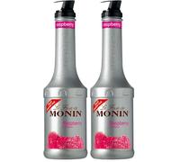 MONIN Raspberry Fruit Mix Puree 1L for Cocktails, Smoothies and Mocktails. Vegan-Friendly, Allergen-Free, 100% Natural Flavours and Colourings. 2-in-1 Raspberry Puree and Sugar Syrup Hybrid
