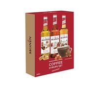 Monin Special Occasion Coffee Syrups Gift Set 3x5cl. 1x Gingerbread, 1x Salted Caramel, 1x Honeycomb.Make Flavoured Coffees at Home. Vegetarian, 100% Natural Flavours