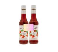 MONIN STRAWBERRY SYRUP 250ML X 2 PACK BUNDLE | WITH CHEEKY PEACH CARD