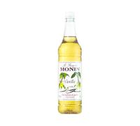 Monin Vanilla Coffee Syrup 1 Litre (Plastic) - Premium Madagascar Vanilla, Versatile for Coffee, Desserts & Cocktails
