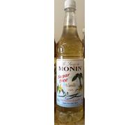 Monin Vanilla Sugar Free Premium Syrup 1 Litre - Big Bottle
