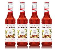 Monin Winter Spice Coffee & Cocktail Syrup Glass Bottle 700ml (4 Bottles, No Pumps)
