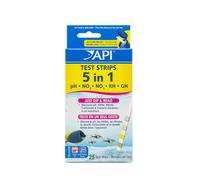 Monitor Aquarium Health 5in1 Test Strips for Fresh & Saltwater, 25Ct