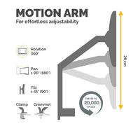 Monitor Arm Fellowes Platinum Series Monitor Mount for 8kg 40 Inch Screens