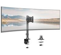 Monitor Arm Ultrawide Heavy Duty 17-49 Inch - Single Monitor Mount holds up to 20 KG, Adjustable Desk Mount Stand, VESA75/100mm, Black