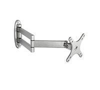 Monitor Arm Wall-Mounted Adjustable Bracket, Tilt & Rotate for 12-24 Inch Screens, Desk Mount Stand for Monitors & TVs