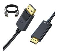 Monitor Cable - 1.8M 4K Computer Uni-Directional Connection Wires,Data Transfer Replacement Long Wires for Video Internet Media Streaming Theater It Professionals Desktops Office
