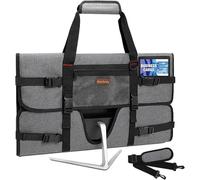Monitor Carrying Case Compatible with 24 Inch Monitors/LCD Screens, Monitor Bag with Shoulder Strap & Business Card Pocket, Protective Case for Apple Monitors for iMac 24 Inch Monitors (Gray, 24in)
