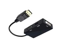 Monitor Conversion Cable 3 IN1 Displayport DP TO HDMI-Compatible DVI VGA Adapter 1080P For Projector TV Laptop PC Display Port Converter Connector Cable Display Conversion Line