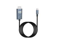 Monitor Conversion Cable 4K 30/60Hz HD Video Conversion Cable Typec To Hdmi Same Screen Cable TV Computer 2 Meters Screen Projection Cable Display Conversion Line(4K 60Hz Gray 2m)