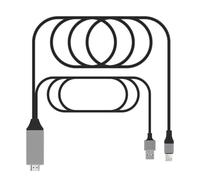 Monitor Conversion Cable 4K HD Video Cable For Apple IPhone 14 13 12 11 Pro Max IPad Mini Lightning To HDMI Digital AV Adapter 1080P TV Projector Monitor Display Conversion Line(C1)