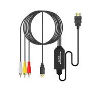 Monitor Conversion Cable AV To HD-MI Converter AV2HD-MI Conversion Cable High Definition RCA To HD-Mi TV To Projector Cable Length 1.8 Meters Display Conversion Line Display Conversion Line