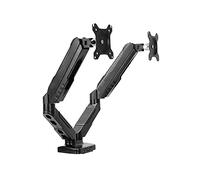 Monitor Desk Mount 2-In-1 Adjustable Dual Arm Desk Mounts Monitor And Laptop Stand Single Arm Holder For 15"-27" Screen, Holds Up To 14.3 Lbs, Black Computer Monitor Stan-A