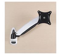 Monitor Desk Mount Long Arm Monitor Stand Mechanical Spring Single Monitor Stand Mount 12"-27" Wall Mount Monitor Stand Arm, Holds 7.7 To 16.5 Lbs Computer Monitor Stand -White-One arm