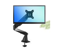 Monitor Desk Mount Single Monitor Desk Mount Long Arm Monitor Stand Mount With Gas Spring Wall-Mounted Height Adjustable Vesa Bracket For 15"-27" Screen Computer Monitor -Black-B