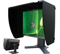 Monitor Hood Sunshade, Display Screen Sun Visor, Fits 17" to 28" Screens, Adjustable Computer Monitor Hood, Foldable Displayshading Side Panel, for Office, Home, Play Games