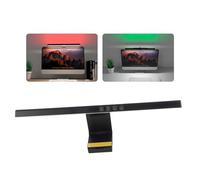 Monitor Light Bar, Eye Caring 3 Color Temperature 7 Color RGB Stepless Dimming Computer Monitor Lamp, Touch Control Monitor Light Bar with Clip, 5V 1A