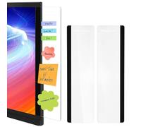 Monitor Memo Board, 2 Pcs Acrylic Computer Message Board, 28x7.5cm Computer Desk Accessories, Sticky Note Holder, Clear Computer Reminder for for Computer Monitors Scree, Left & Right