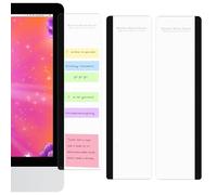 Monitor Memo Board - Multifunction Computer Transparent Side Panel Creative Desktop Easy to Use Suitable for Home Office Left and Right (2pcs)