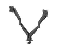 Monitor Mount, 2 Monitors, Gas Spring, Fully Mobile, 17" - 35", black