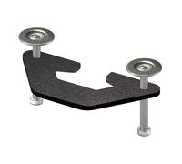 Monitor Mount Reinforcement Plate, Screen Support Clamp Arm, 12.5 x 6 x 6.7 cm Monitor Bracket Clamp with Durable Metal Build, Desktop Holder, Reinforcement Plate with Sturdy Design, Mount for School