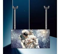 Monitor Mount,tv Wall Mount, Ceiling TV Mount for 55-86 Inch Large LED Screens Suitable, Adjustable Ceiling TV Mount Bracket, Double Bar Adjustable Tilt TV Brac,1 Color