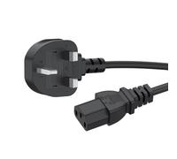 Monitor Power Cable UK for Samsung, Dell, Sony, HP, LED LCD Smart TV, 250V 10A 3 Prong Kettle Lead 5FT IEC C13 Universal AC Power Cord Replacement for PC, Monitor, Printer (1.5M)