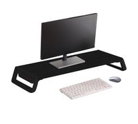 Monitor Riser Stand - Wooden Desktop Shelf 54x20x7.5cm, USB Hub Organizer, Computer Monitor Stand, Keyboard Storage | Simple Stylish Office Desk Shelf For Home Work Setup