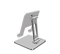 Monitor Stand, 4.7 10.2 15.6 Inch Metal Desktop Tablet Holder For Monitor Stand Adjustable Universal Cell Phone Holder Stand(Silver small)