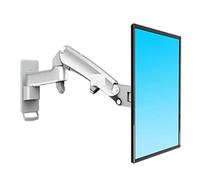 Monitor Stand, Aluminum Alloy 360 Degree 17"-27" Monitor Holder Gas Spring Arm LED LCD TV Wall Mount Loading 2-7kgs(Silver Grey)