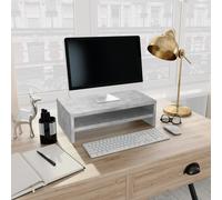 Monitor Stand Concrete Grey 42x24x13 cm Engineered Wood Berkfield Home Grey One Size
