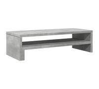 Monitor Stand Concrete Grey Wood Material 54 x 22 x 15 cm with Shelf and Drawer, Ergonomic Raised for Computer, Laptop, Notebook in the Office, Home Office, Gaming