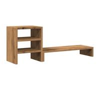Monitor Stand & Desk Organiser Riser Artisian Oak Engineered Wood vidaXL