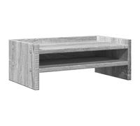 vidaXL Monitor Stand Grey Sonoma 100x24x16 cm Engineered Wood
