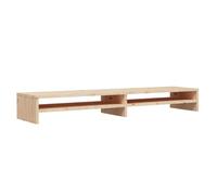 Monitor Stand Laptop Desktop Screen Riser Display Shelf Solid Wood Pine vidaXL