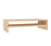 Monitor Stand Laptop Desktop Screen Riser Display Shelf Solid Wood Pine vidaXL