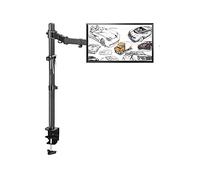 Monitor Stand Monitor Mount Stand Long Single Monitor Desk Mount 31.4 Inches Height Adjustable Monitor Stand Fits 10 to 27 Inch Screens Holds Up to 21.8lbs Monitor Mount